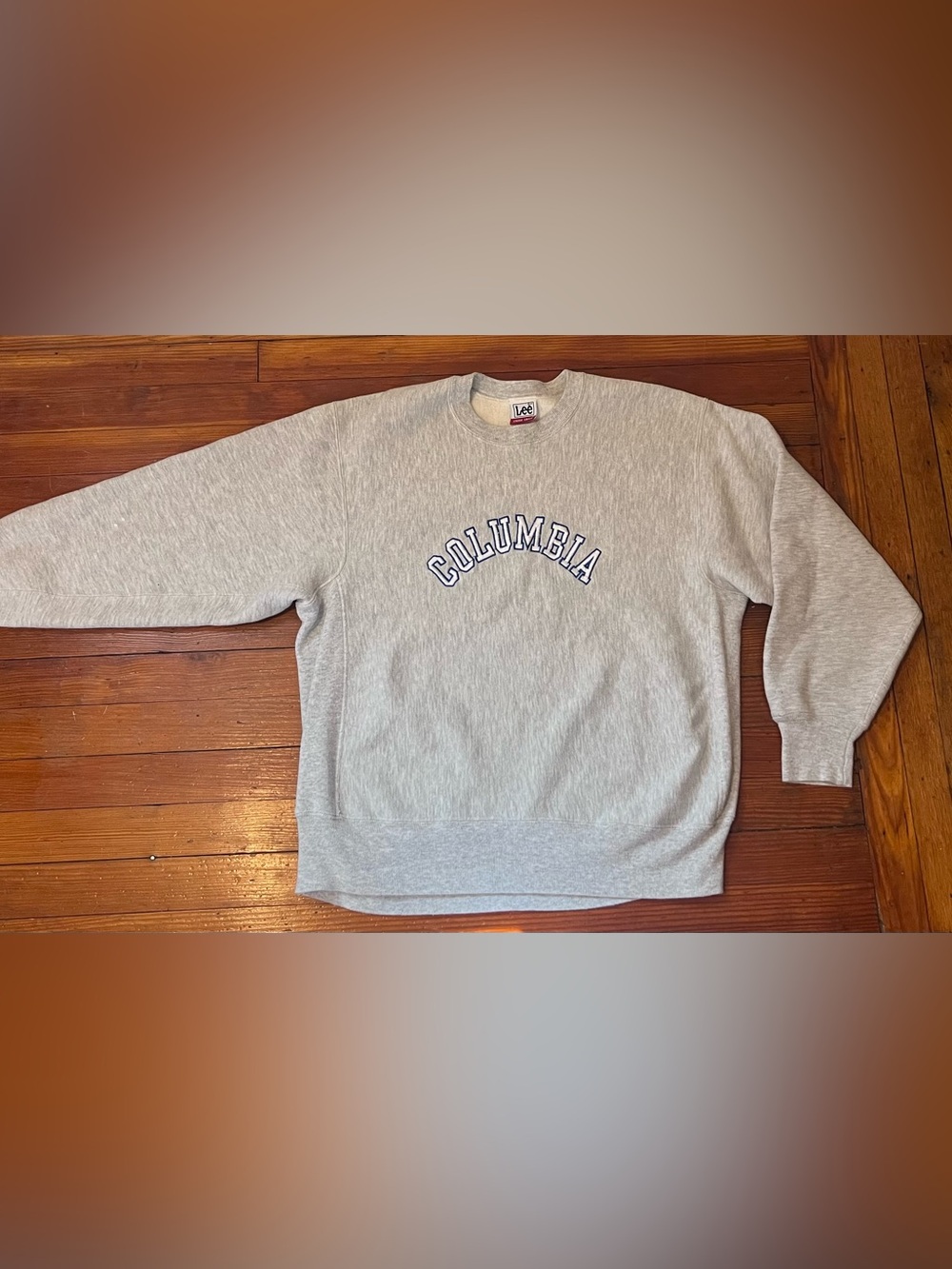 Lee Cross Grain Vintage Authentic Columbia University Sweatshirt Unisex 1980’s